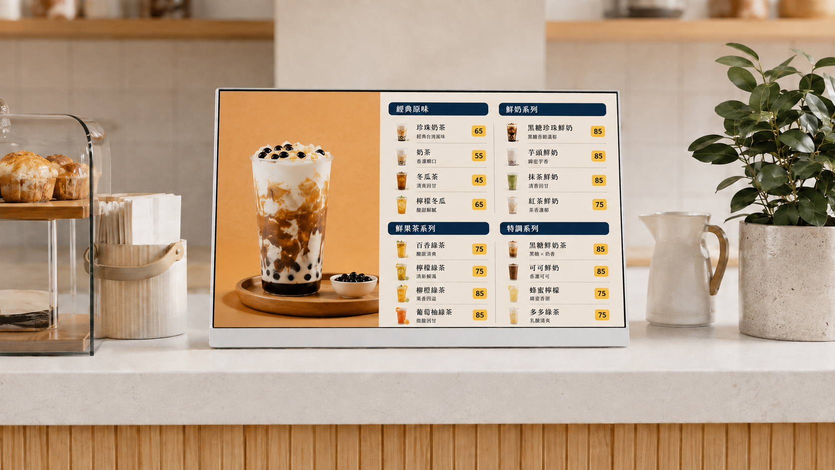 KSview 多區版型內容混播示意